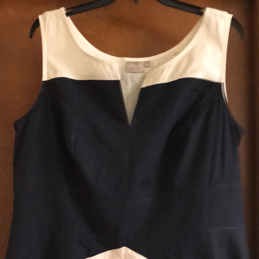 eShakti sleeveless color block dress - Picture 3 of 13